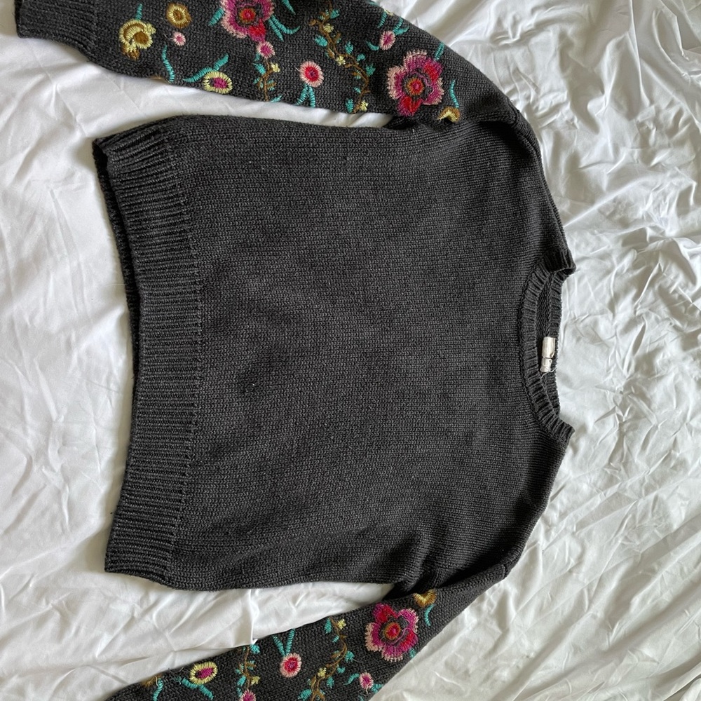 Floral Print Sweater